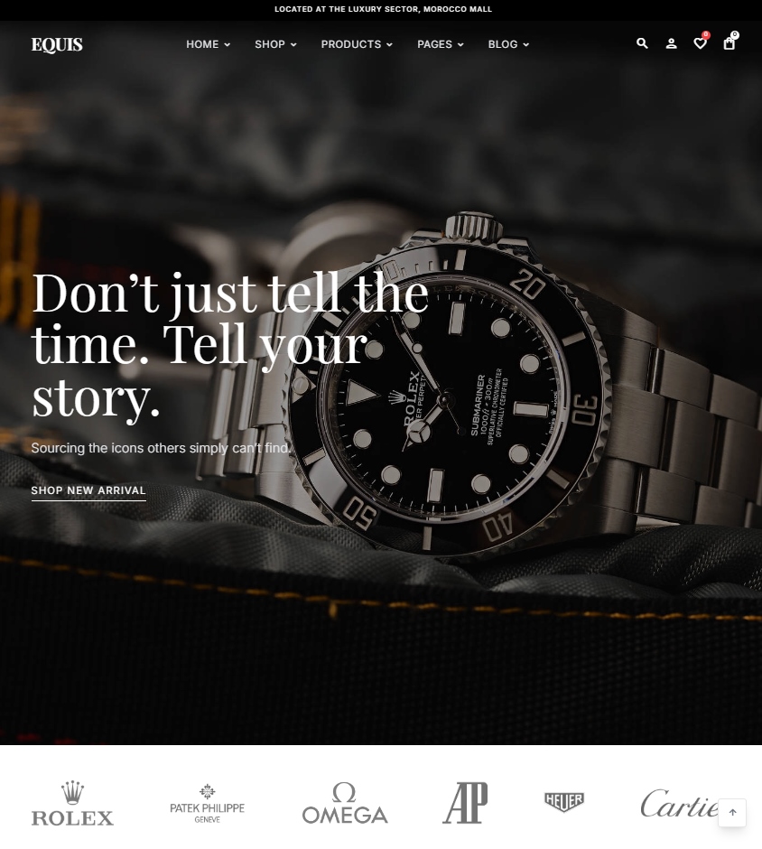 EQUIS WATCH Luxury E-commerce Boutique - Brand Refinement and Digital Experience by Nassiri Bros