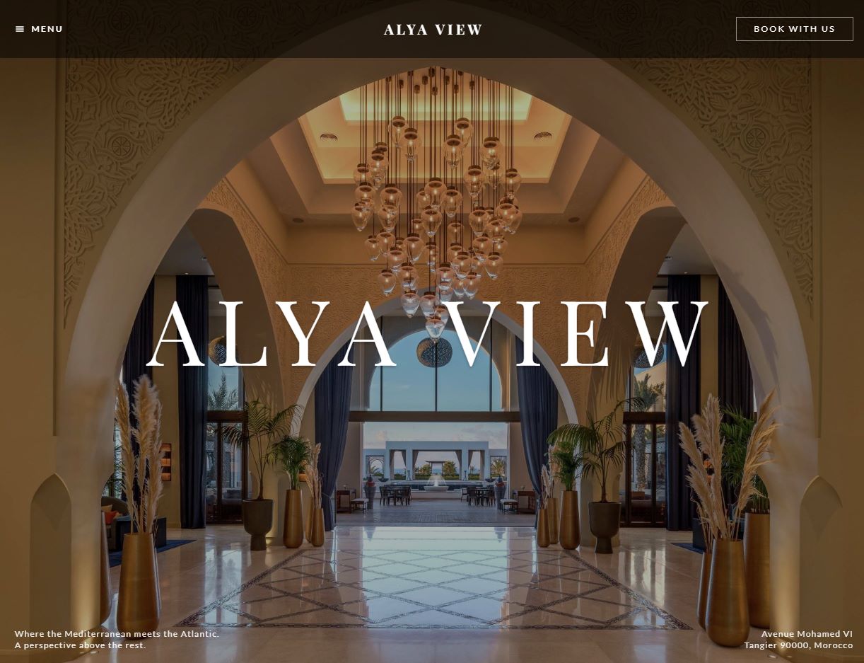 Alya View Hotel Luxury Hospitality Website and Digital Design by Nassiri Bros Creative Studio